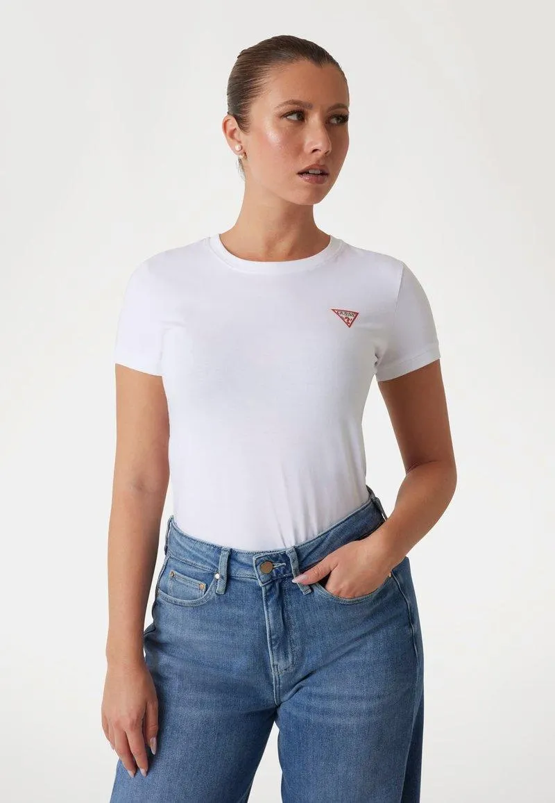 MINI TRIANGLE TEE - Camiseta básica - pure white