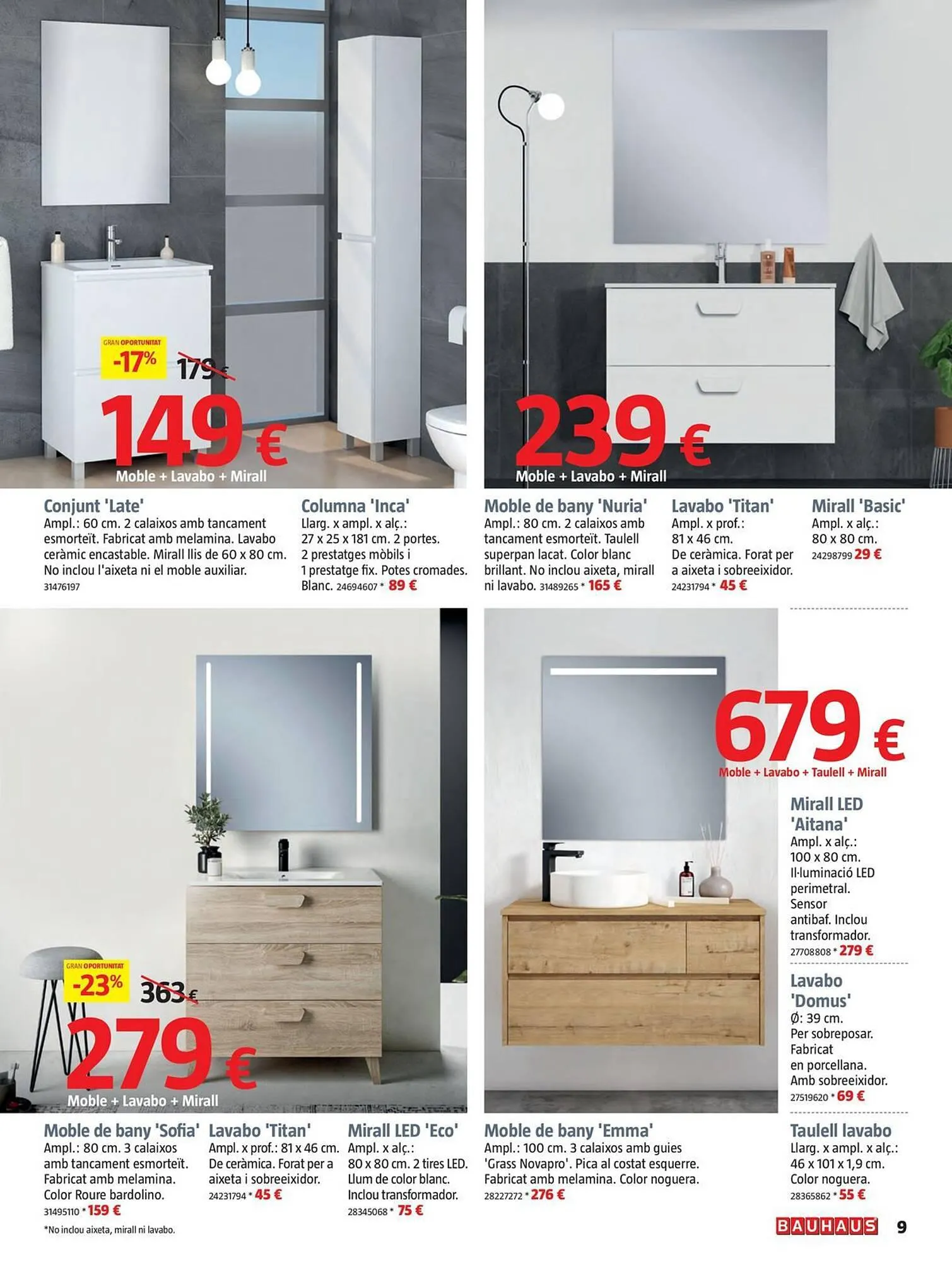 Catálogo de Folleto Bauhaus 2 de enero al 24 de enero 2024 - Página 9