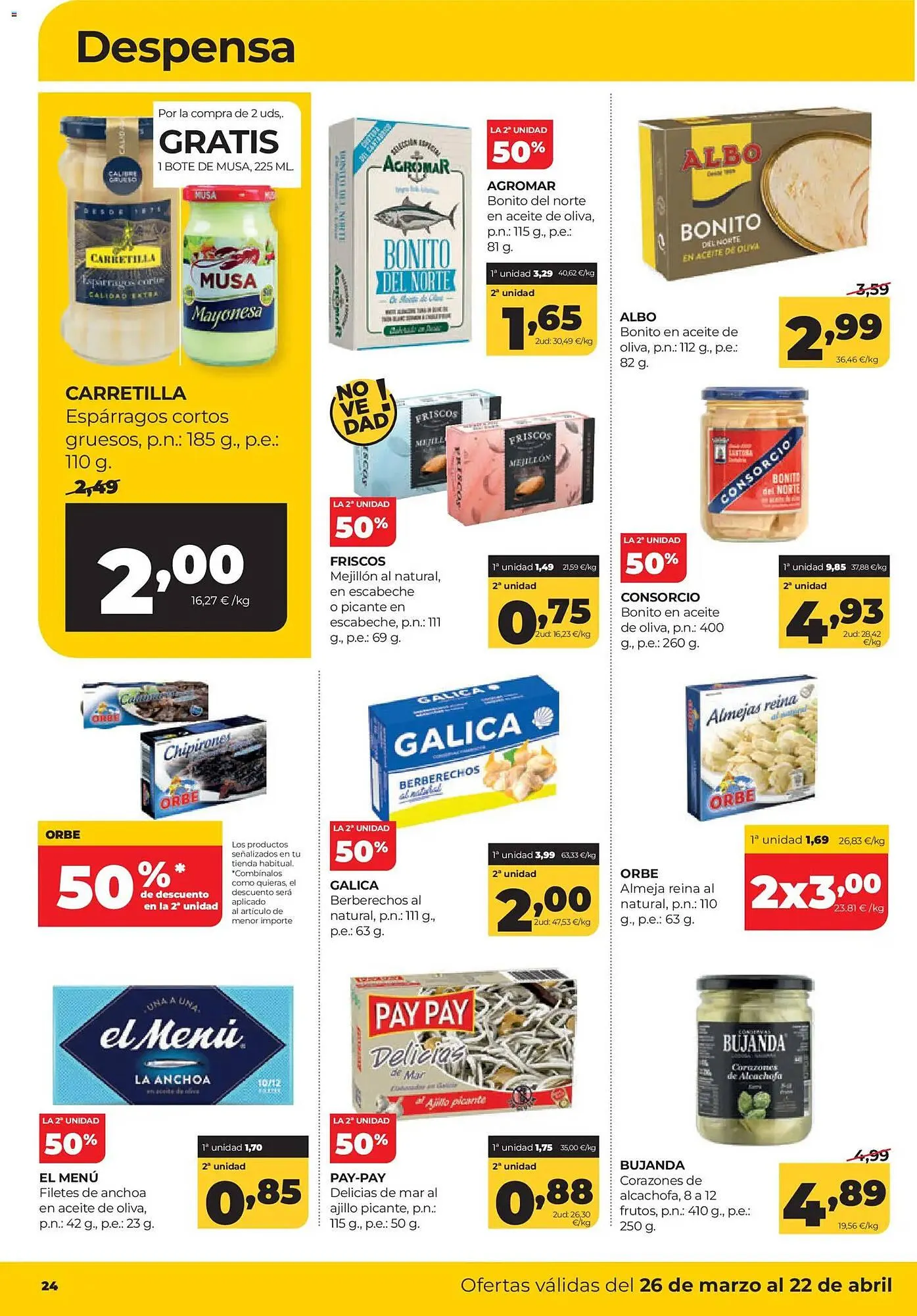 Catálogo de Folleto Alimerka 26 de marzo al 22 de abril 2026 - Página 24