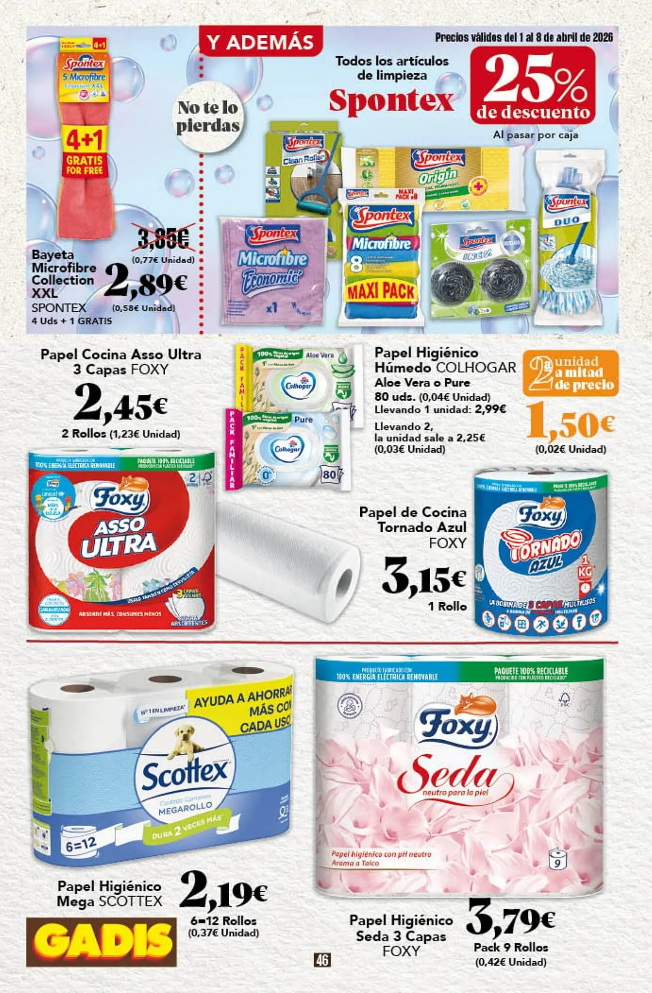 Catálogo de Folleto Gadis 1 de abril al 8 de abril 2026 - Página 46