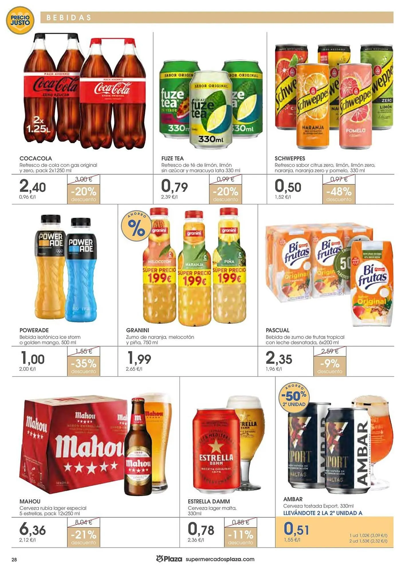 Catálogo de Folleto Supermercados Plaza 19 de marzo al 8 de abril 2026 - Página 28