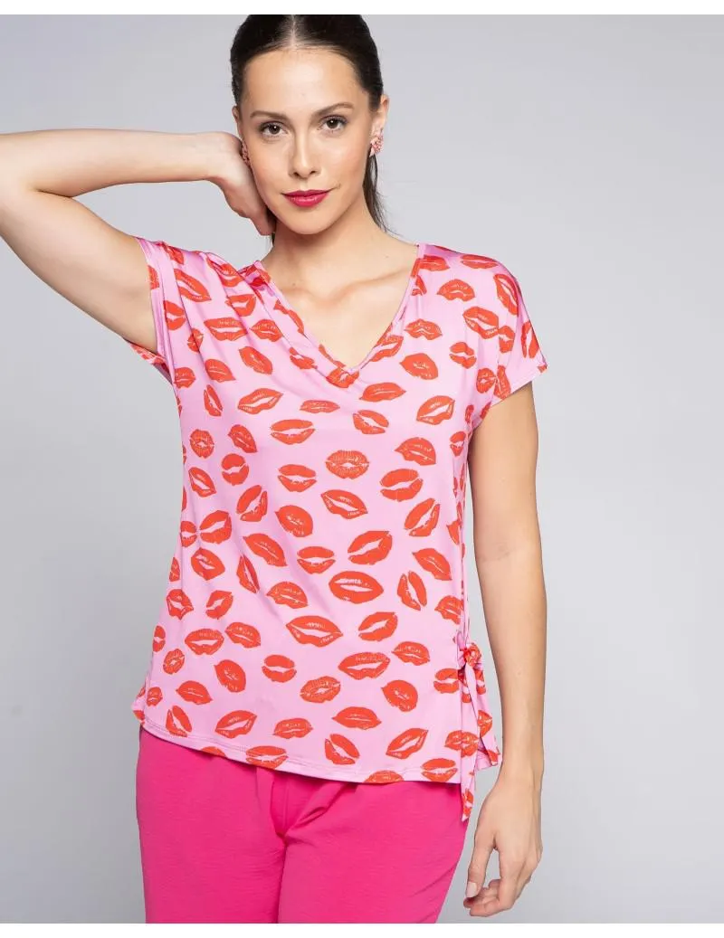 Camiseta Punto Besos Lazo