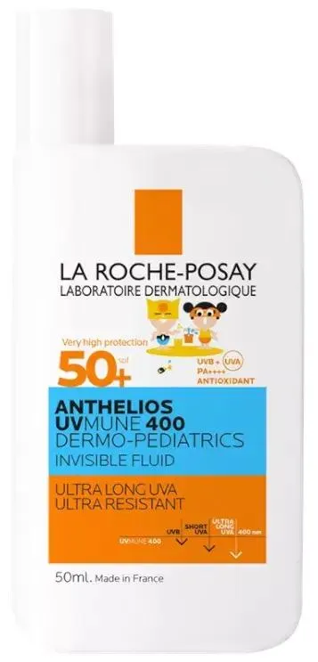 La Roche Posay Anthelios UV-MUNE 400 Dermopediatrics Fluido Invisible SPF50+ 50 ml