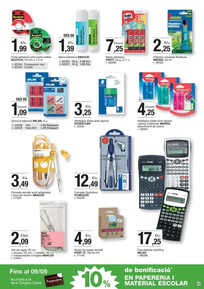 Catálogo de Fullet d'ofertes quinzenals  2 de septiembre al 9 de septiembre 2024 - Página 25