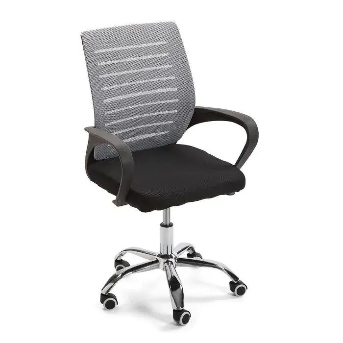 Silla de Oficina en Color Negro y Gris 22020032