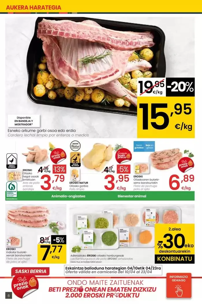 Catálogo de AUKERA OFERTA EROSKI CENTER 10 de abril al 29 de abril 2025 - Página 6