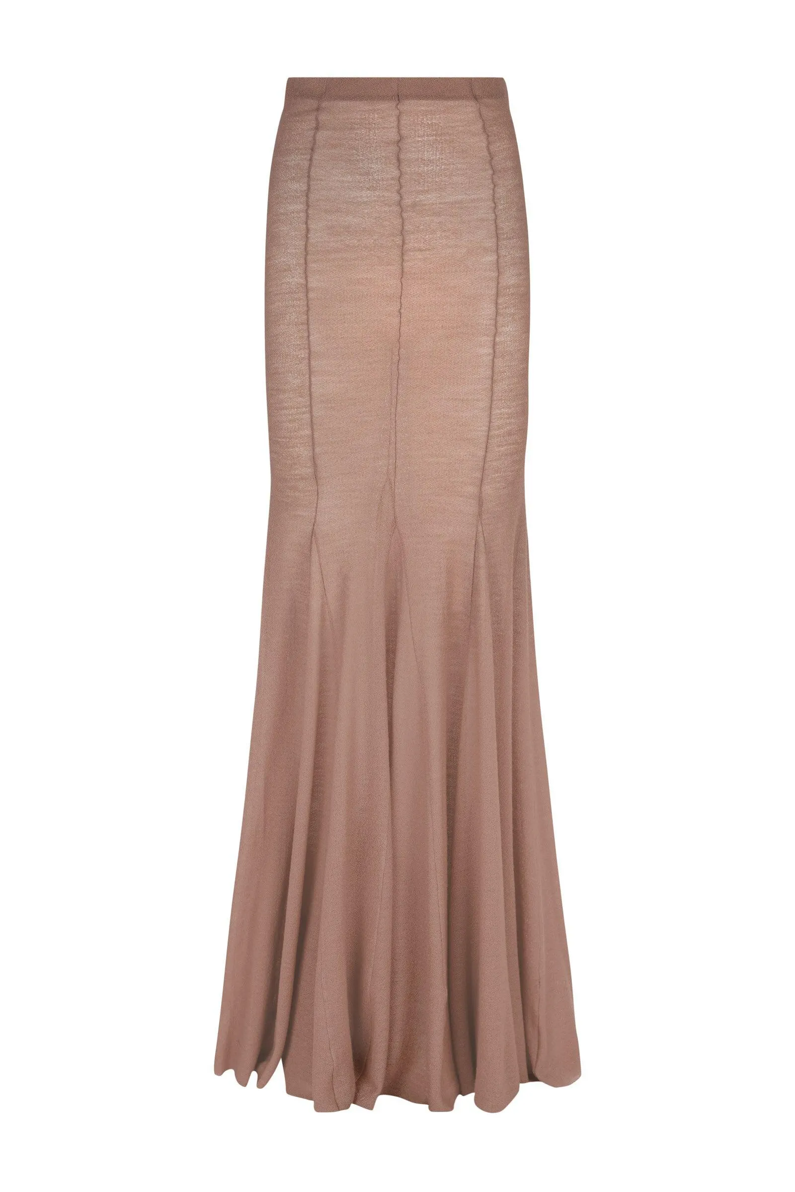 Jenna, dune virgin wool skirt