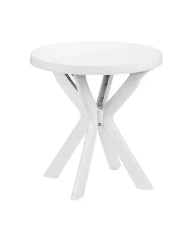 Mesa Resina Blanca Redonda Ø 70 Saturnia