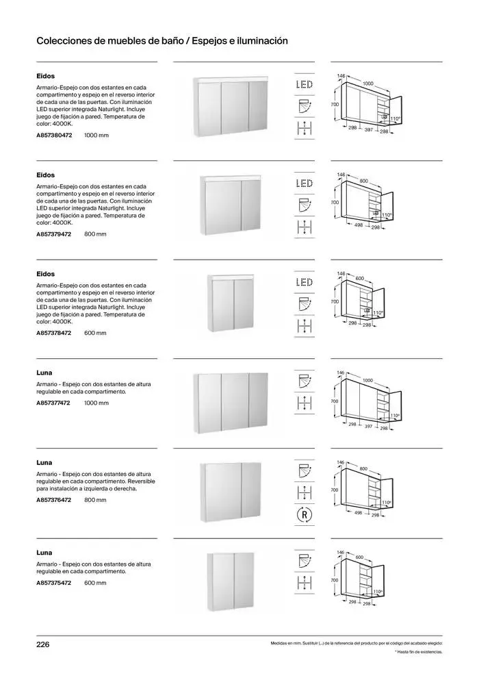 Catálogo de Colecciones de Baño, Muebles y Accesorios 9 de enero al 31 de diciembre 2025 - Página 228