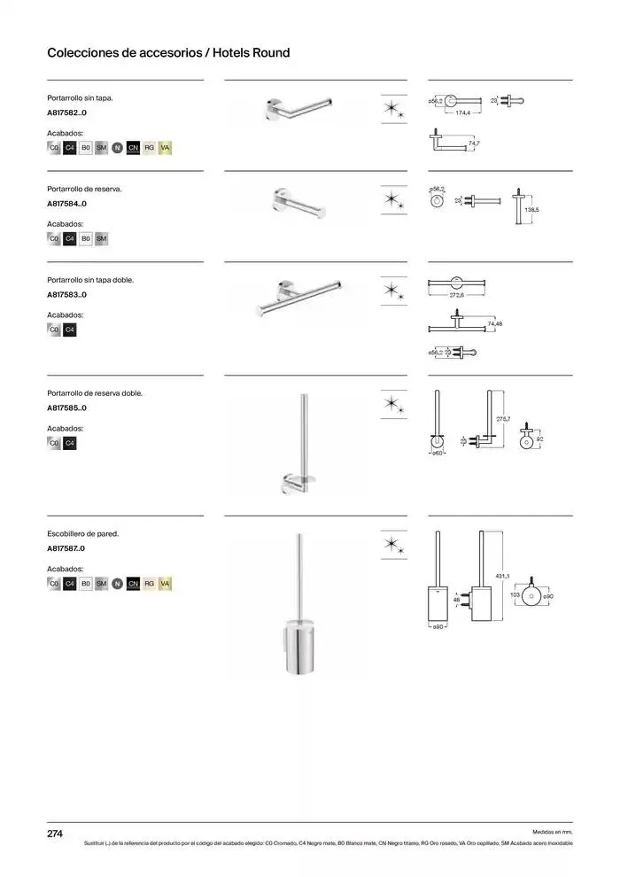 Catálogo de Colecciones de Baño, Muebles y Accesorios 9 de enero al 31 de diciembre 2025 - Página 276