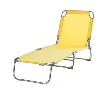 Tumbona plegable Curacao amarilla