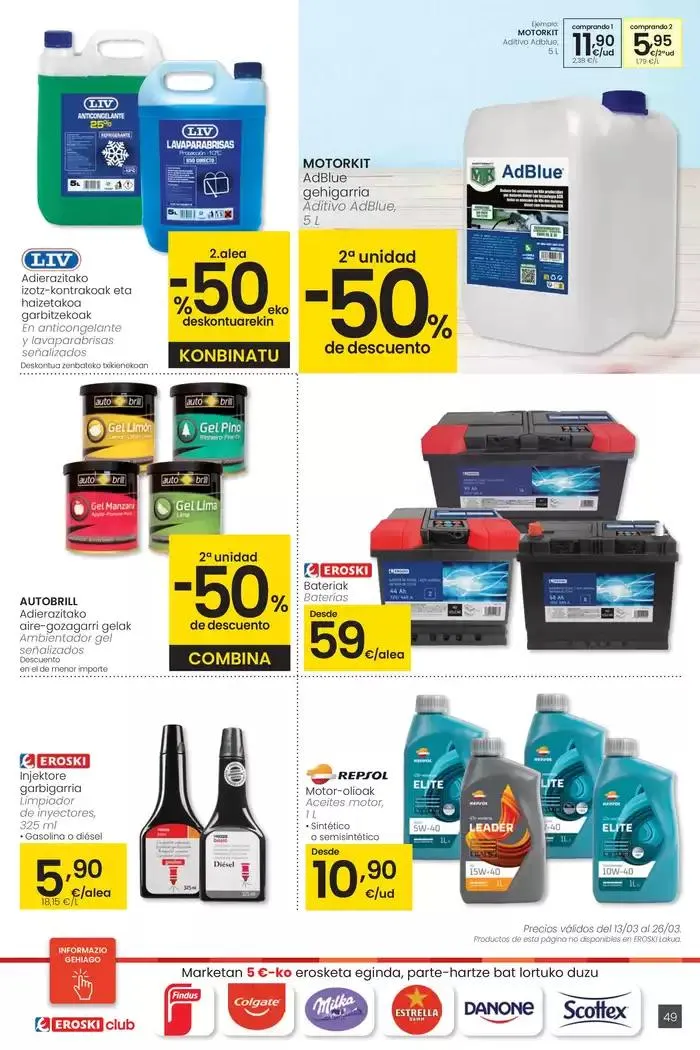 Catálogo de Prezio merkeagoa HIPERMERKATUAK EROSKI 13 de marzo al 26 de marzo 2025 - Página 49