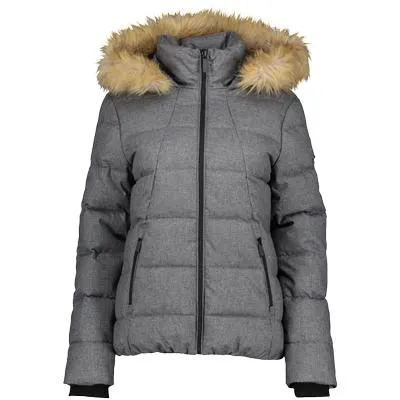 Padded jacket with fur hood