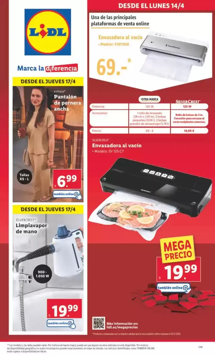 Catálogo de ¡Bazar Lidl! Ofertas válidas del 14/04 al 20/04 14 de abril al 20 de abril 2025 - Página 1