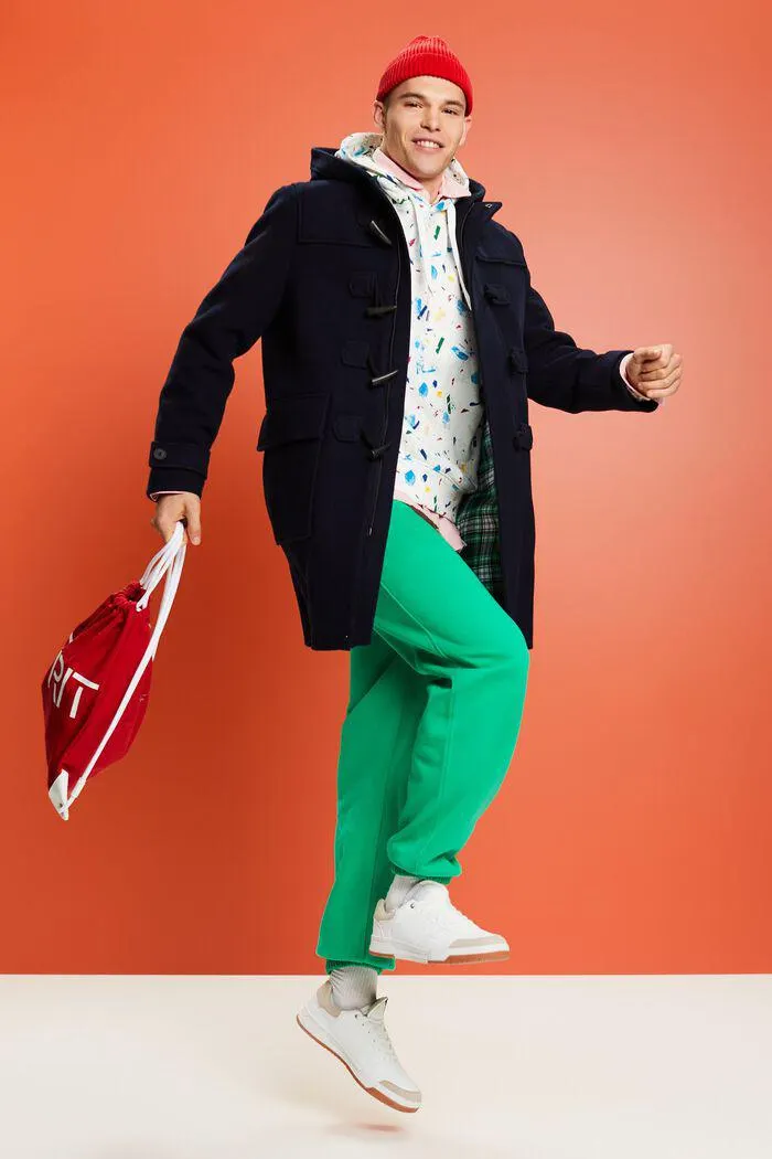 Abrigo realizado en mezcla de lana