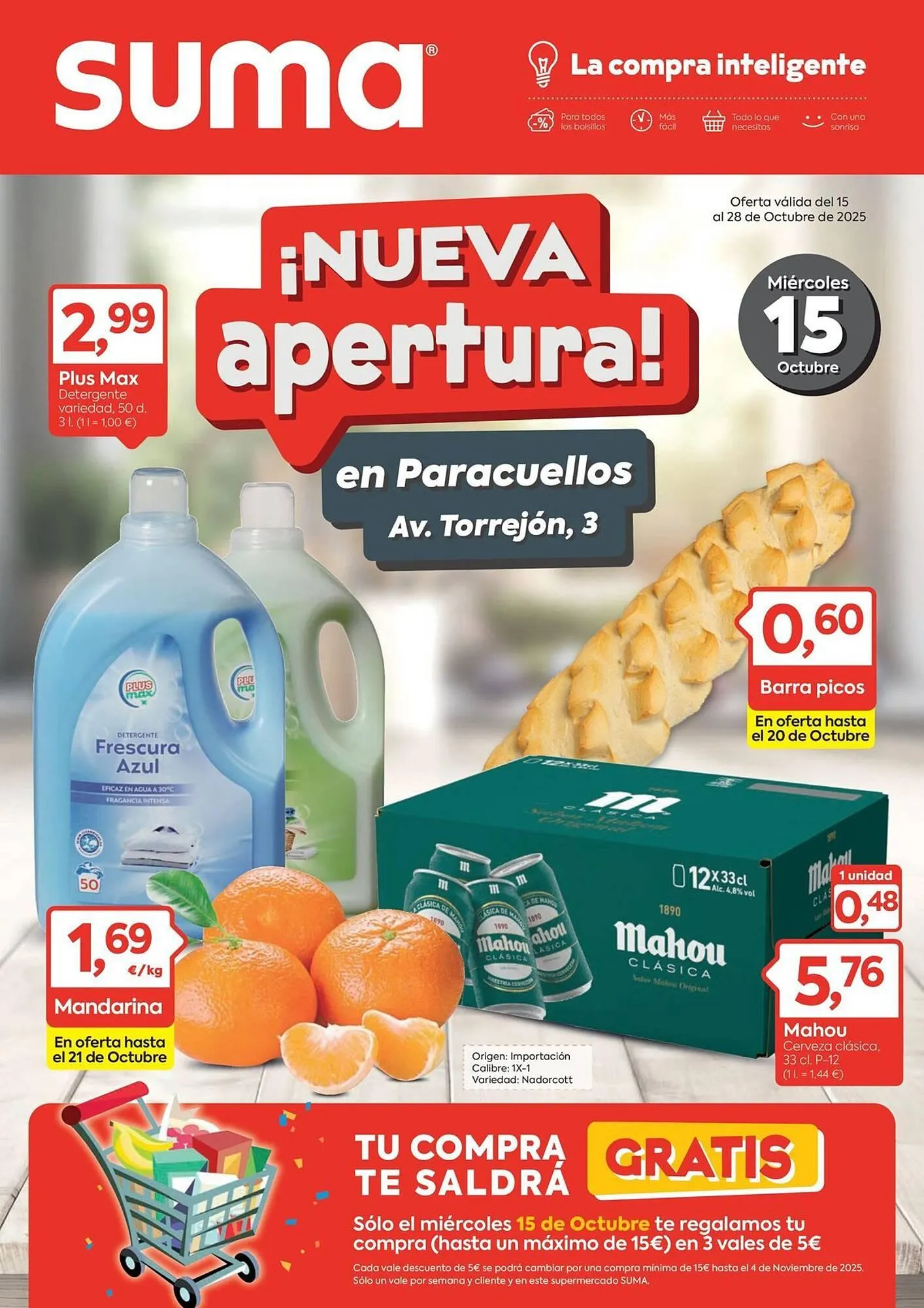 Catálogo de Folleto Suma Supermercados 15 de octubre al 28 de octubre 2025 - Página 1