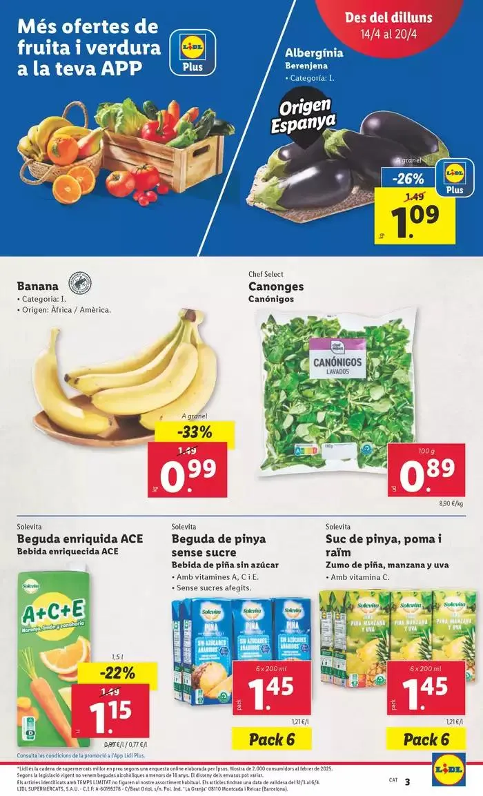 Catálogo de № 1 PRECIO - Ofertas válidas del 14/04 al 20/04 14 de abril al 20 de abril 2025 - Página 3