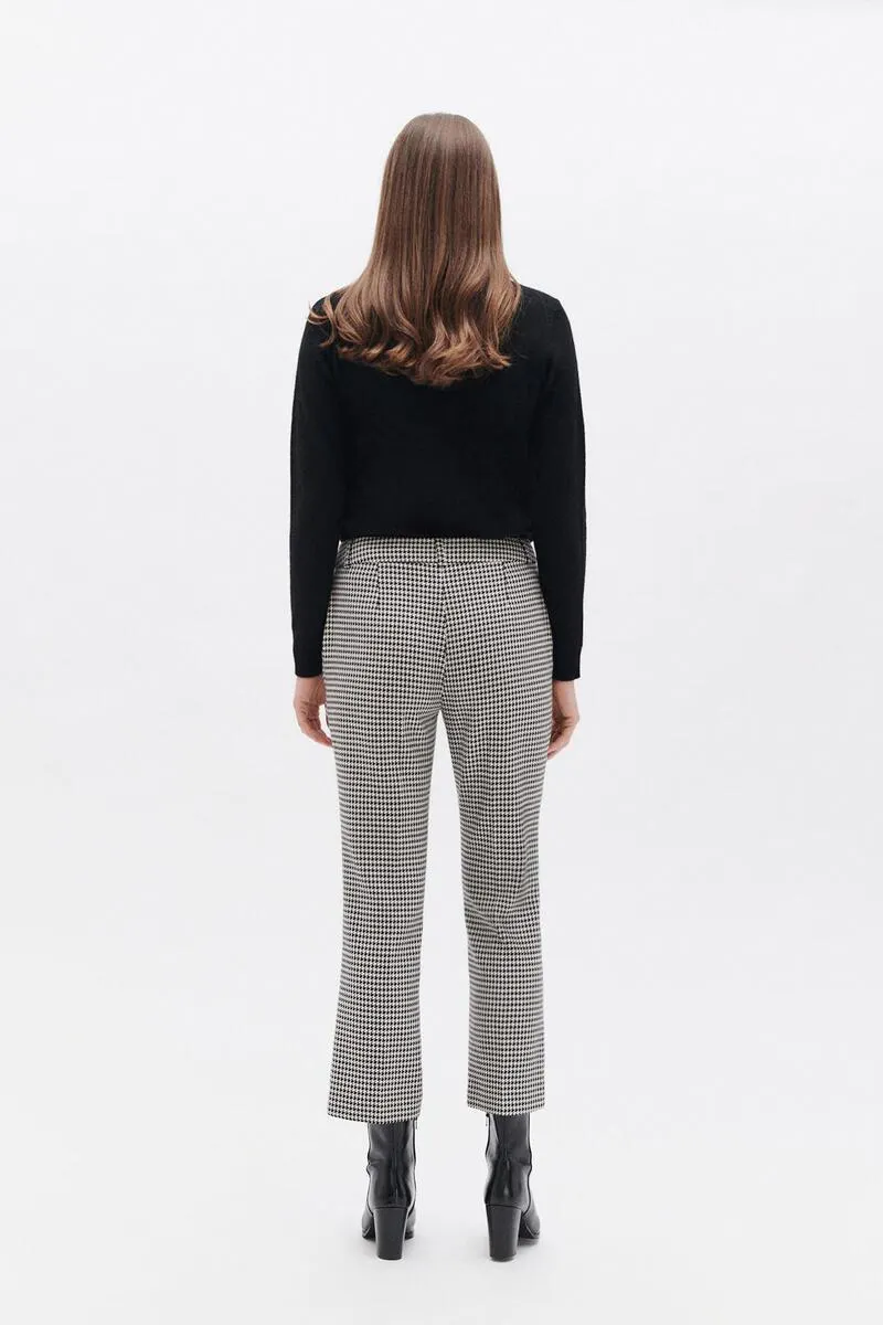 Pantalón estampado cuadros