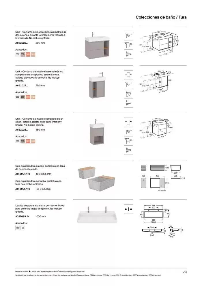 Catálogo de Colecciones de Baño, Muebles y Accesorios 9 de enero al 31 de diciembre 2025 - Página 75