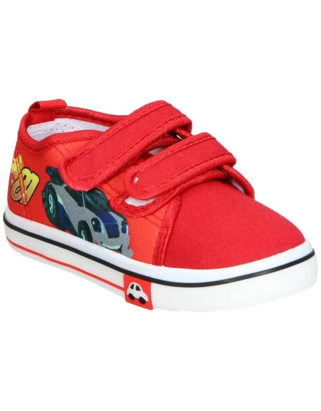 Zapatillas color rojo de lonas Bubble C558
