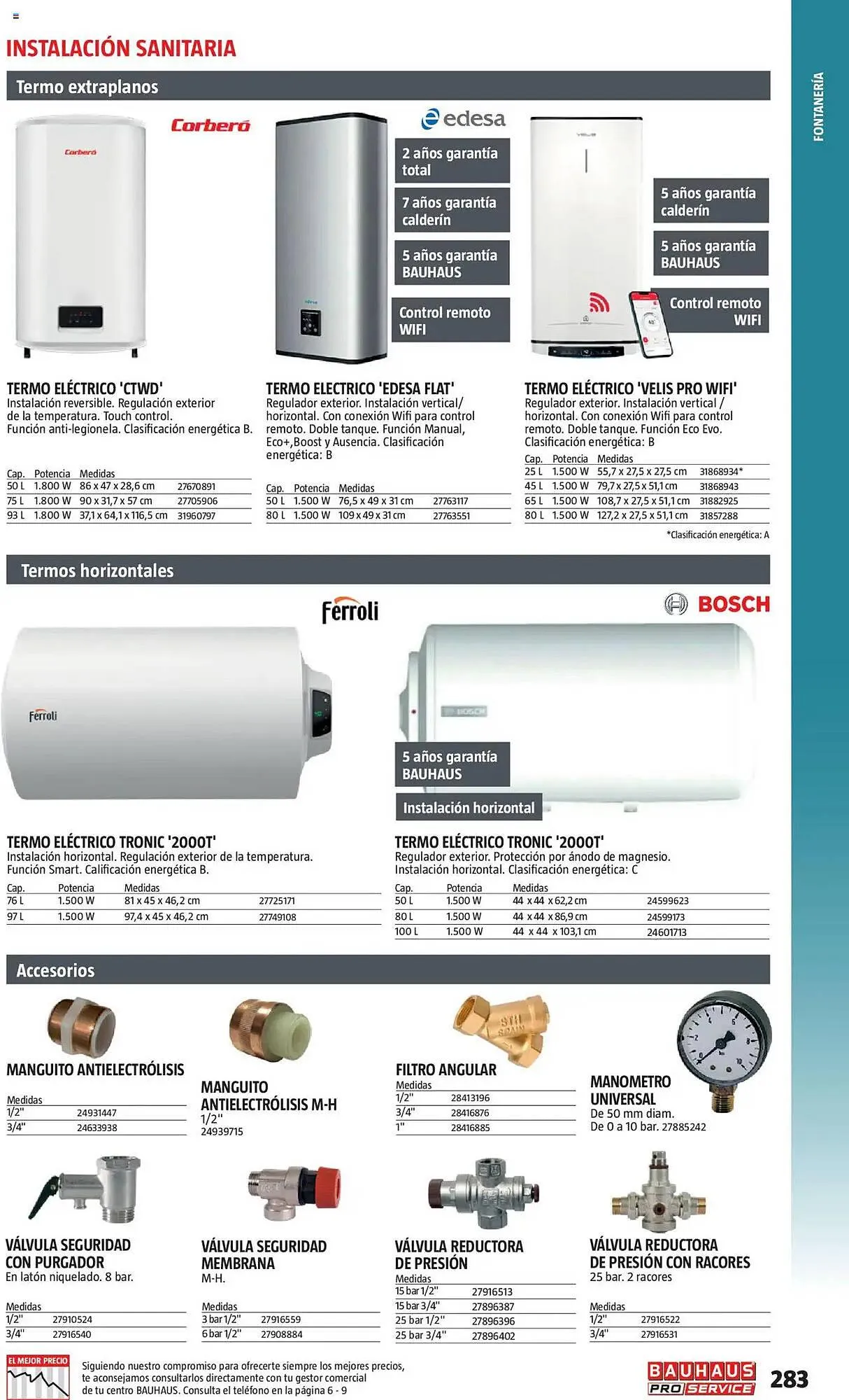 Catálogo de Folleto Bauhaus 24 de febrero al 31 de diciembre 2025 - Página 283