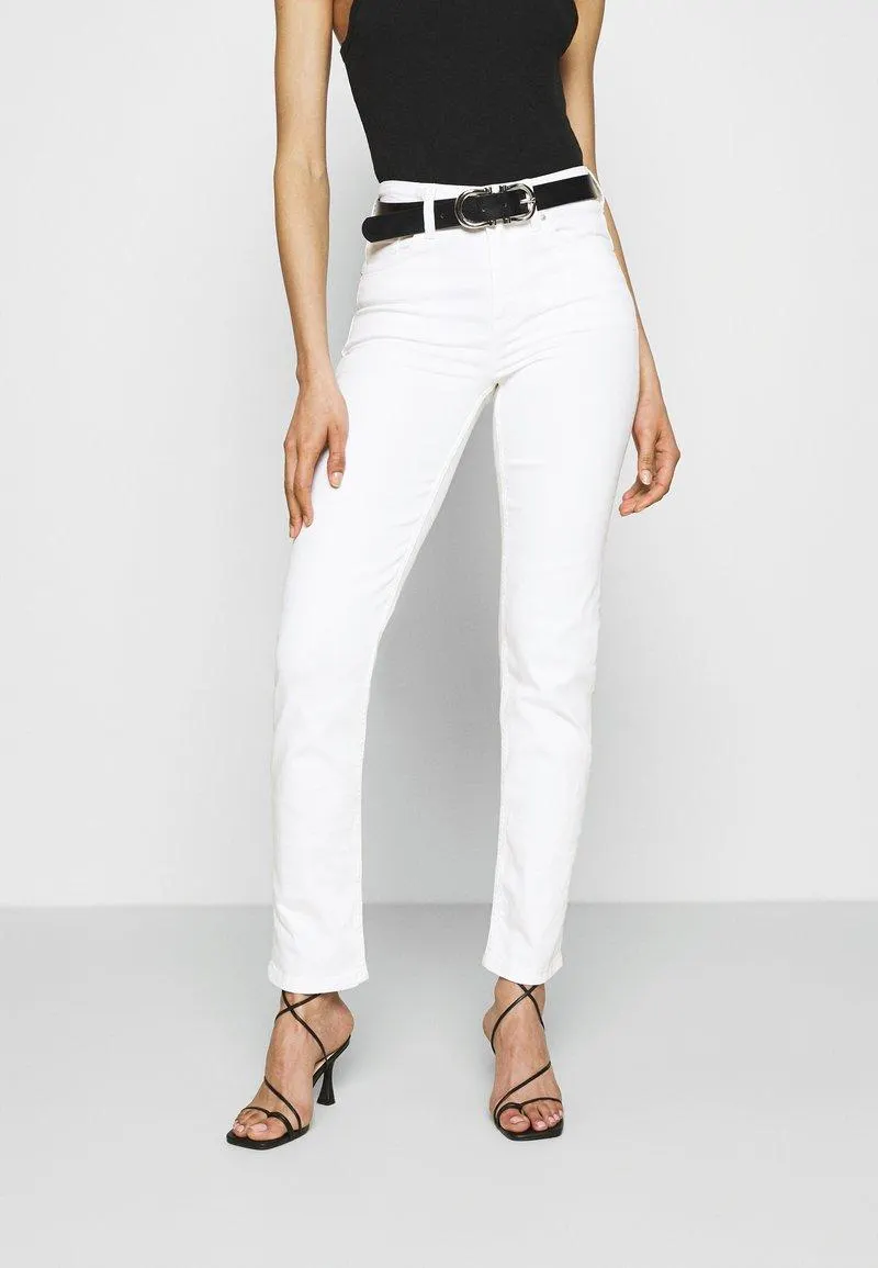 SIENNA - Vaqueros rectos - white denim