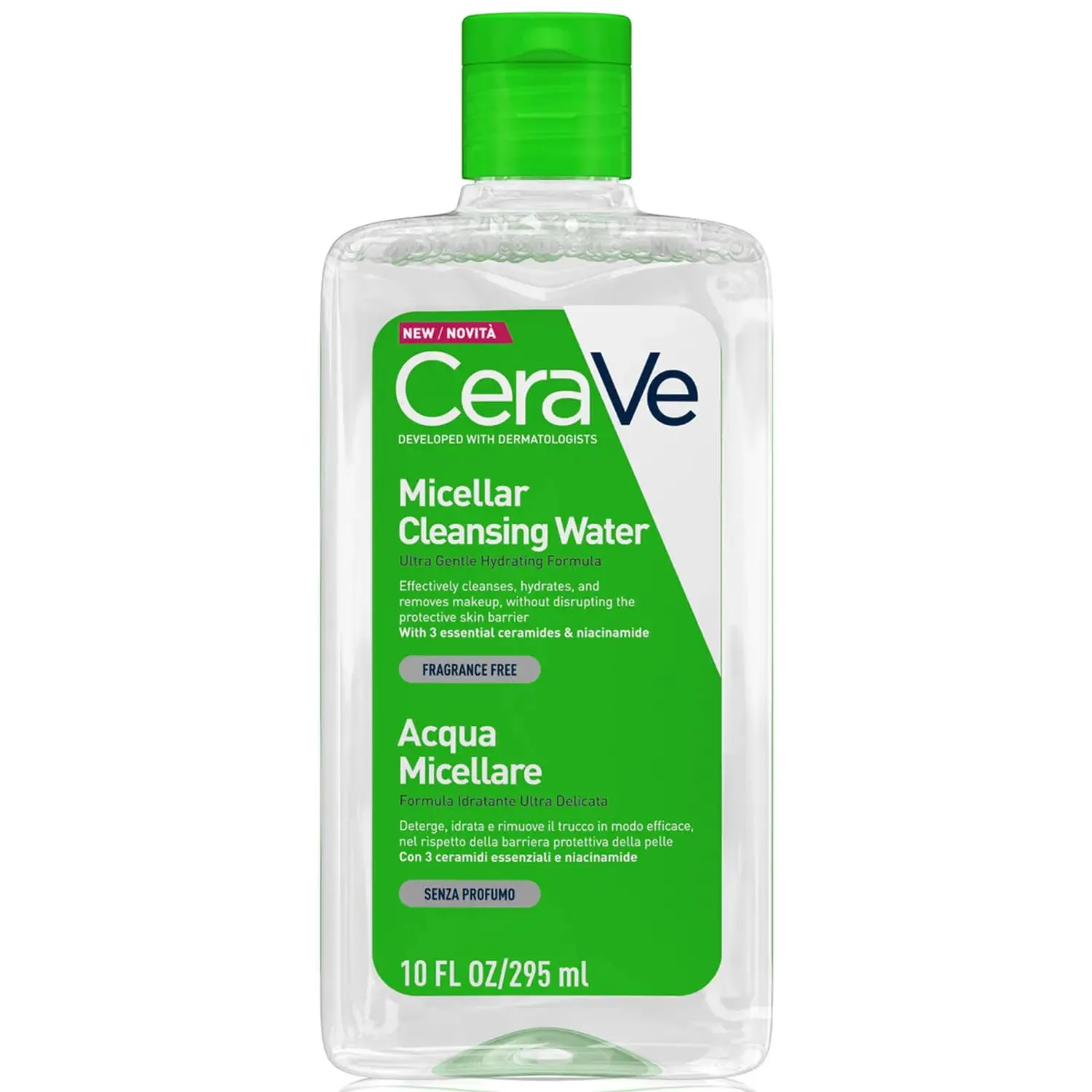 CeraVe Agua Limpiadora Micelar con Niacinamida y Ceramidas para todo tipo de pieles 295ml