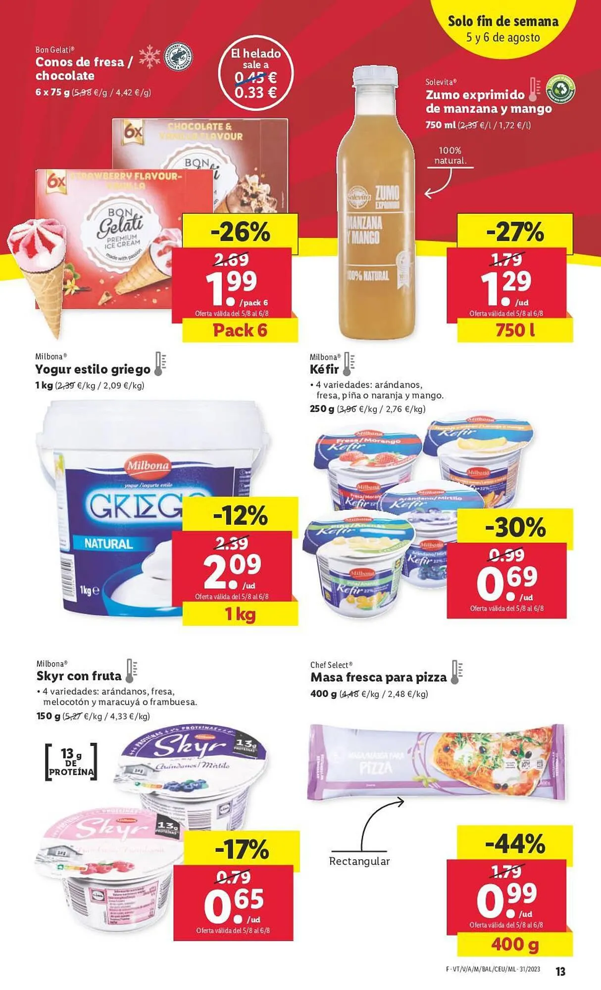 Catálogo de Folleto Lidl 3 de agosto al 9 de agosto 2023 - Página 13