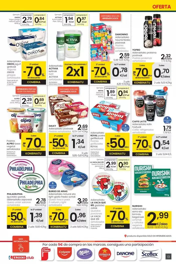 Catálogo de Prezio merkeagoa HIPERMERKATUAK EROSKI 27 de marzo al 8 de abril 2025 - Página 13