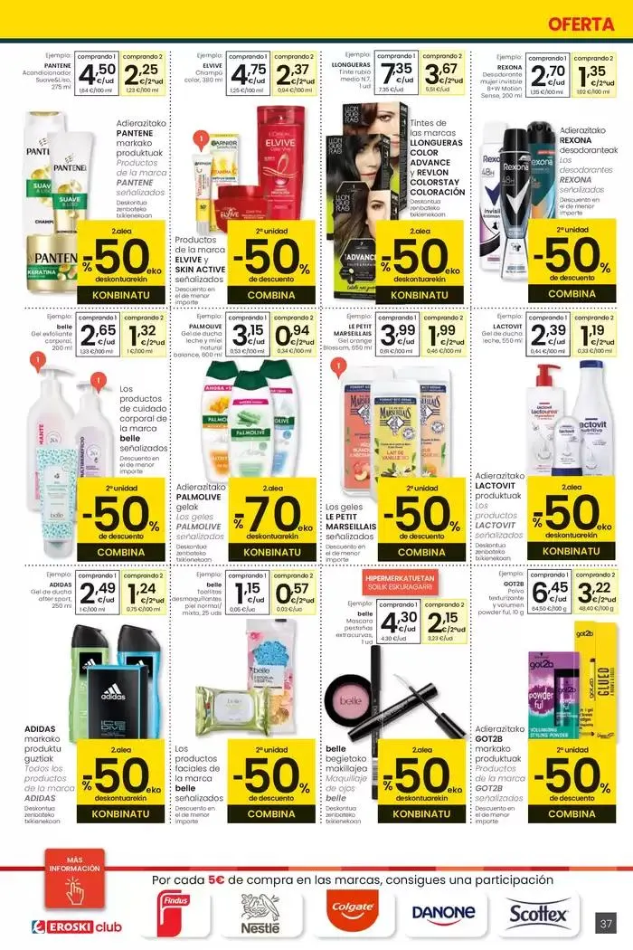 Catálogo de 2000 produktu baino gehiago, BETI PREZIO ONEAN HIPERMERKATUAK EROSKI 13 de febrero al 25 de febrero 2025 - Página 37