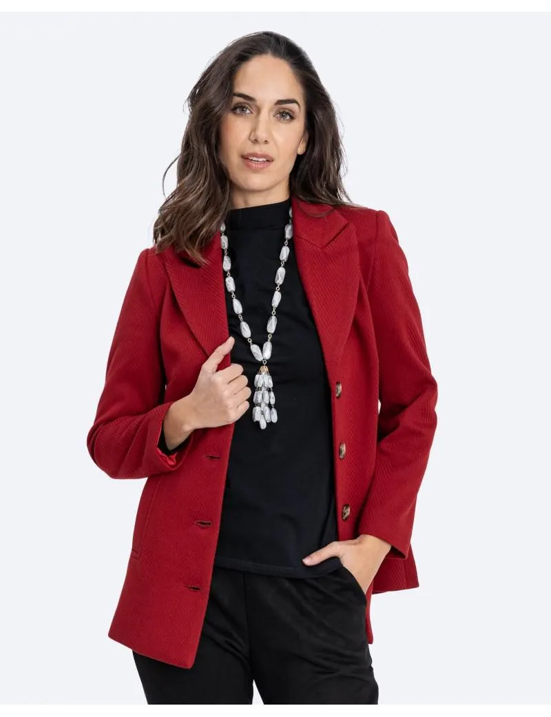 Chaquetón Paño Diagonal Solapa