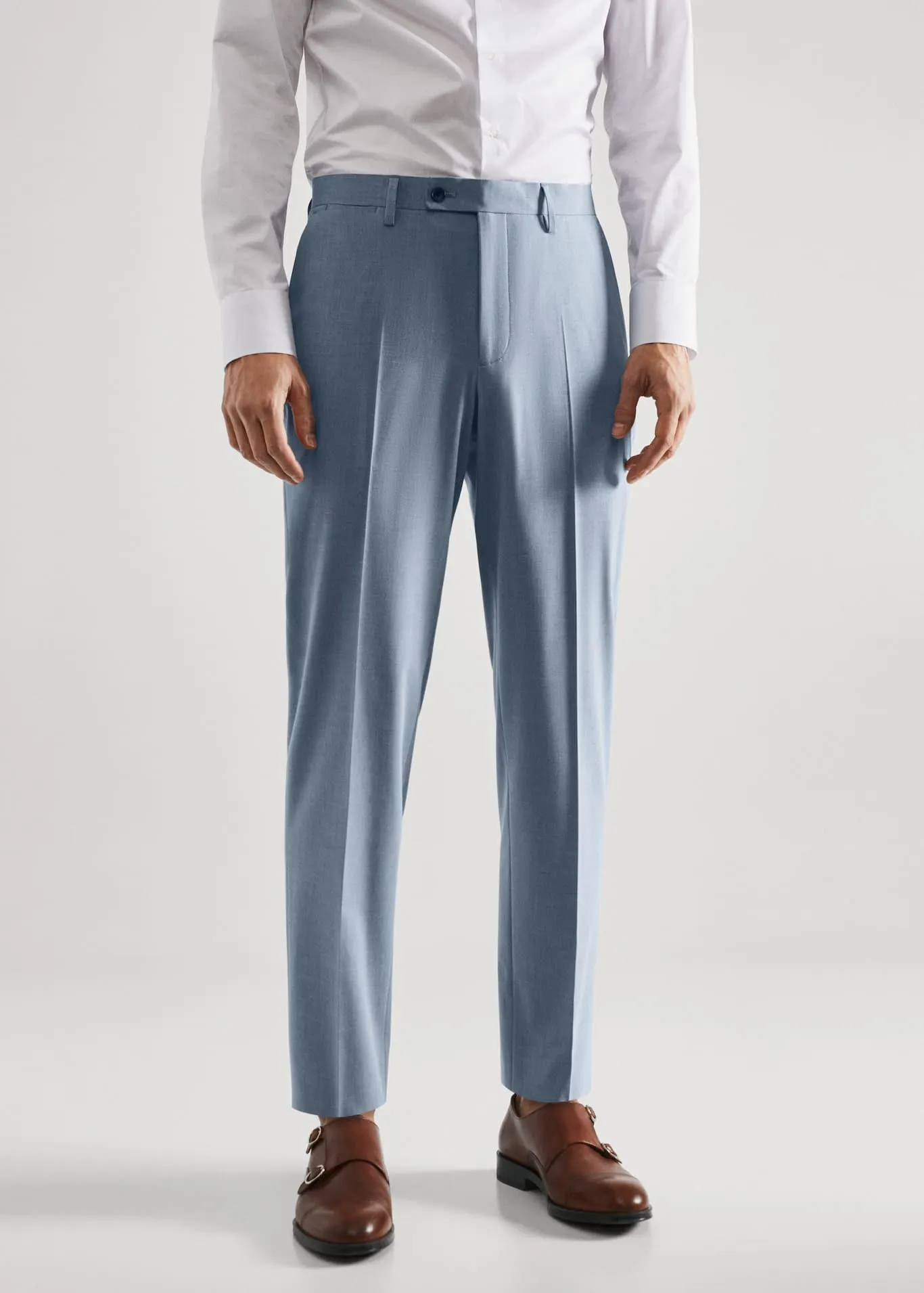 Pantalón traje slim fit