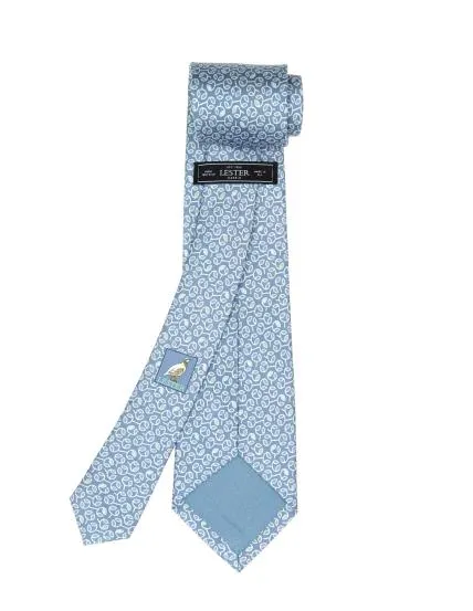 Corbata flor bicolor Azul/azul