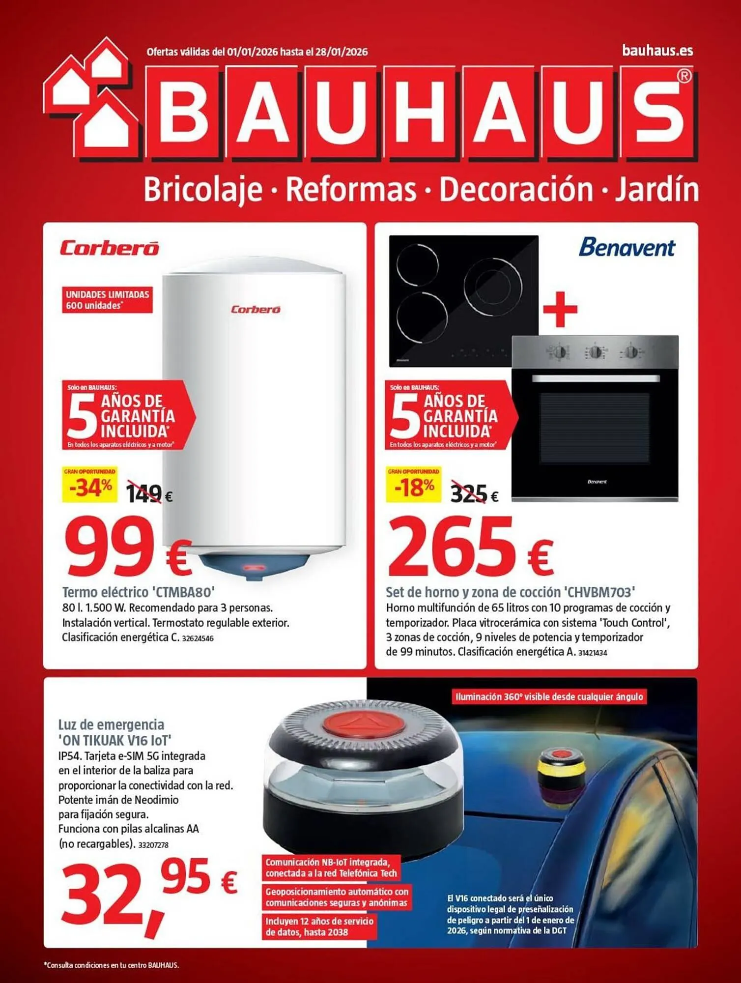 Catálogo de Catálogo Bauhaus 1 de enero al 28 de enero 2026 - Página 1