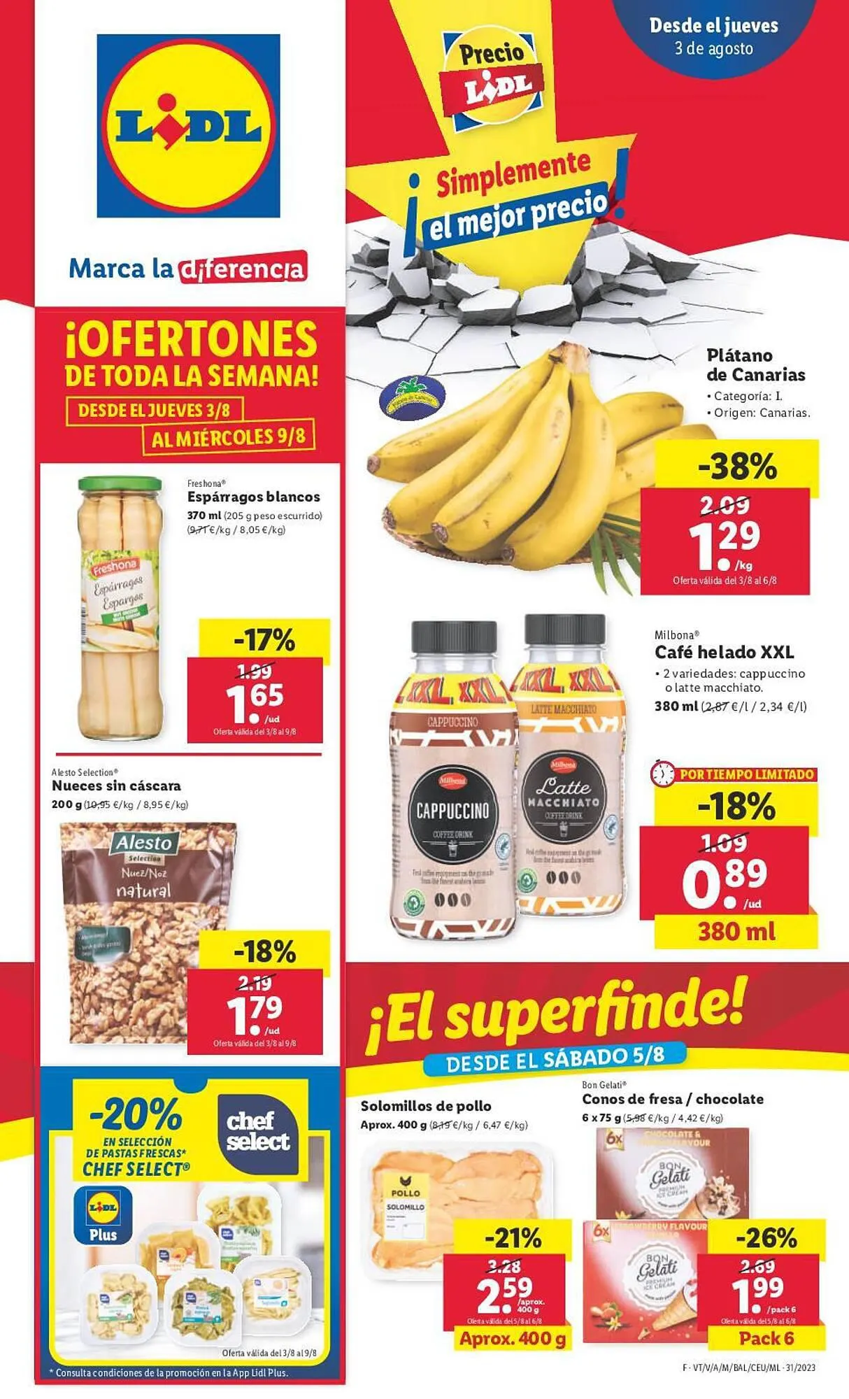 Catálogo de Folleto Lidl 3 de agosto al 9 de agosto 2023 - Página 1