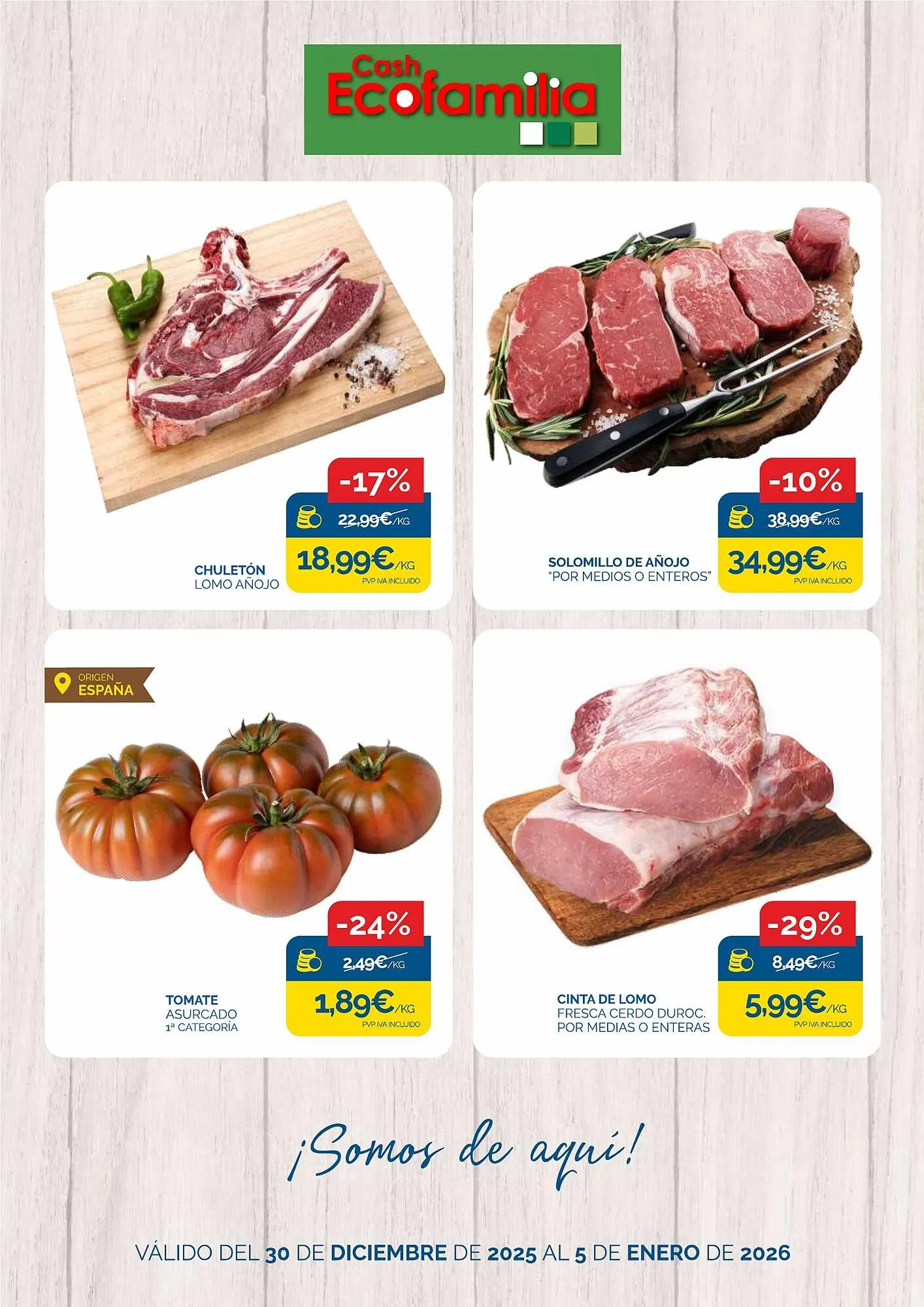 Catálogo de Folleto Cash Ecofamilia 30 de diciembre al 5 de enero 2026 - Página 1