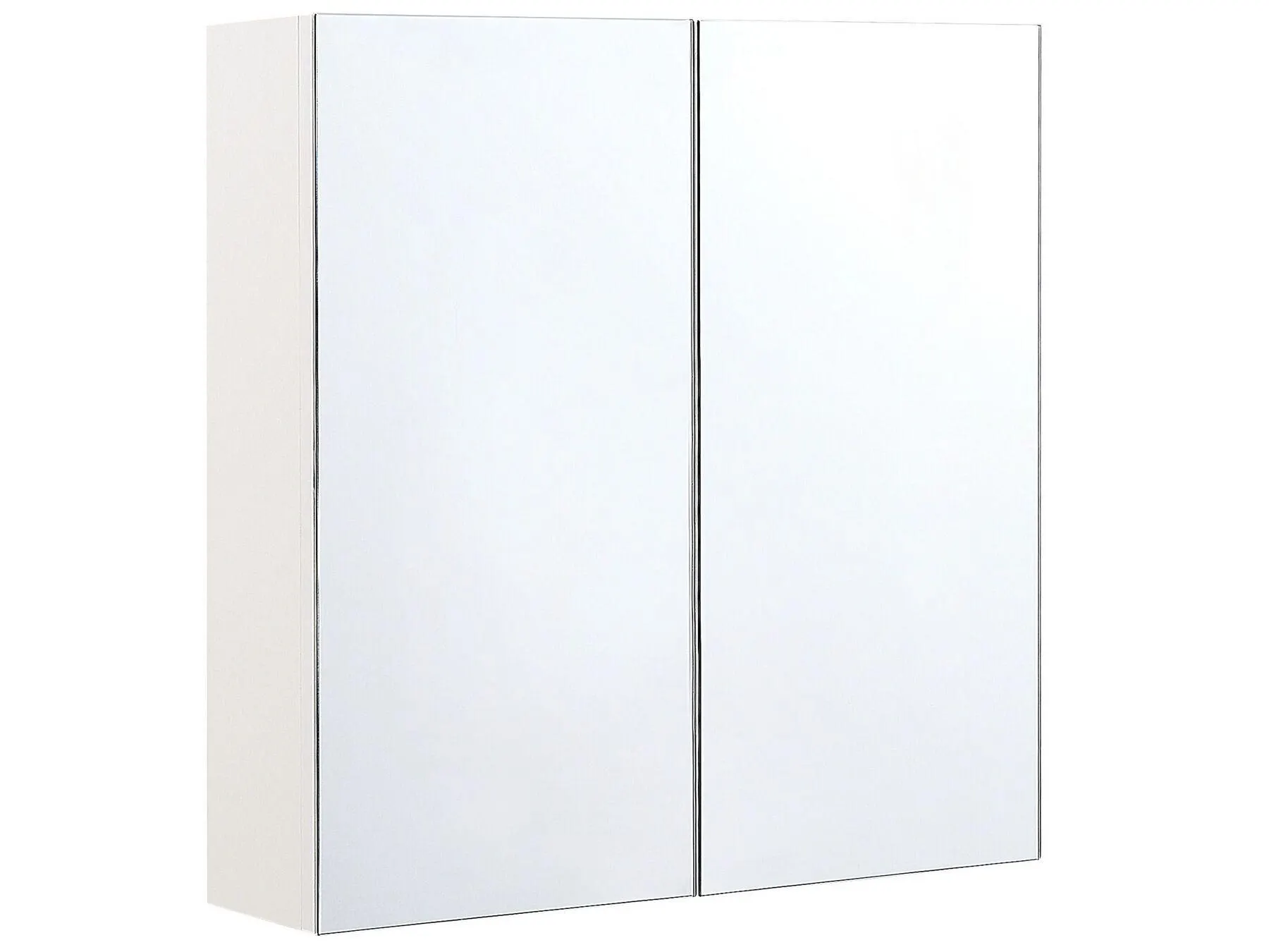 Armario con espejo de pared para baño NAVARRA 60 cm 60 cm Blanco