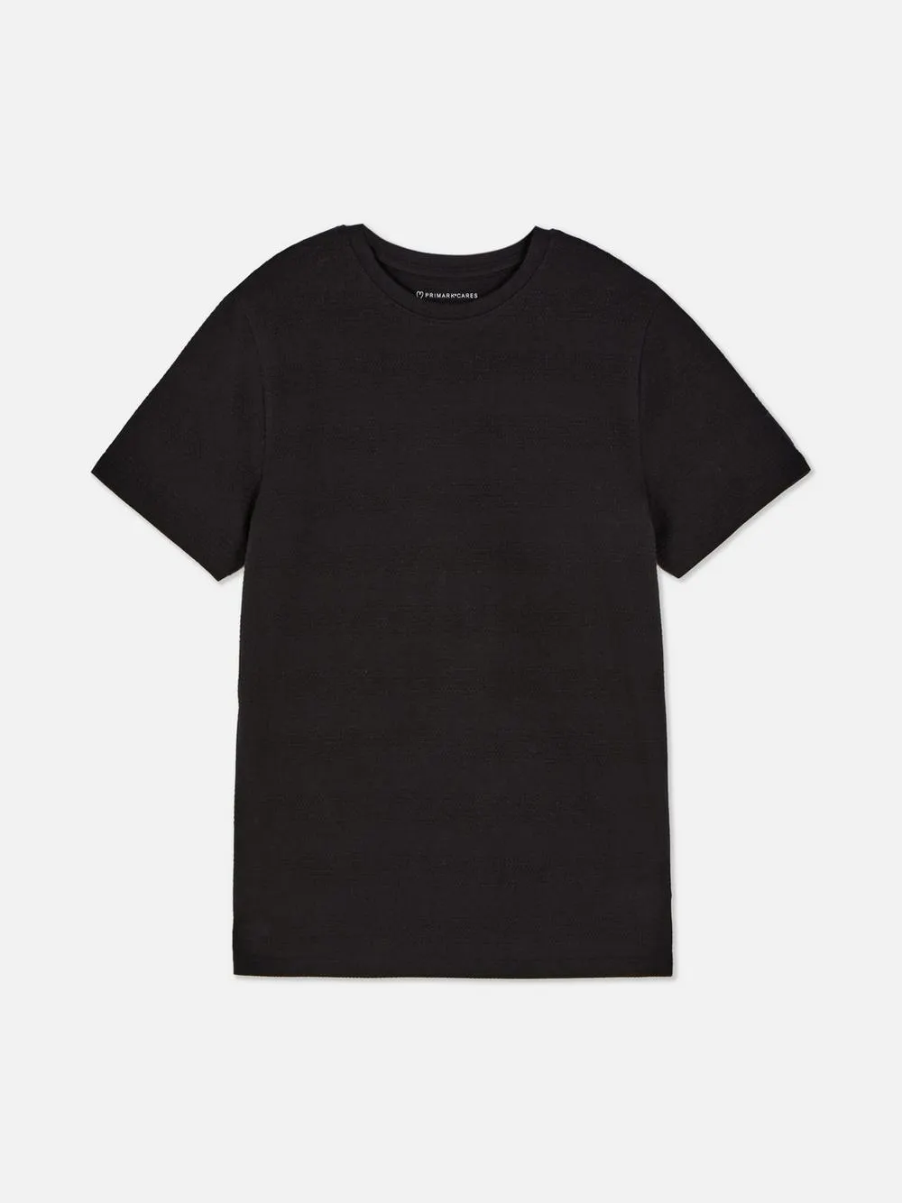 Camiseta con textura y cuello redondo