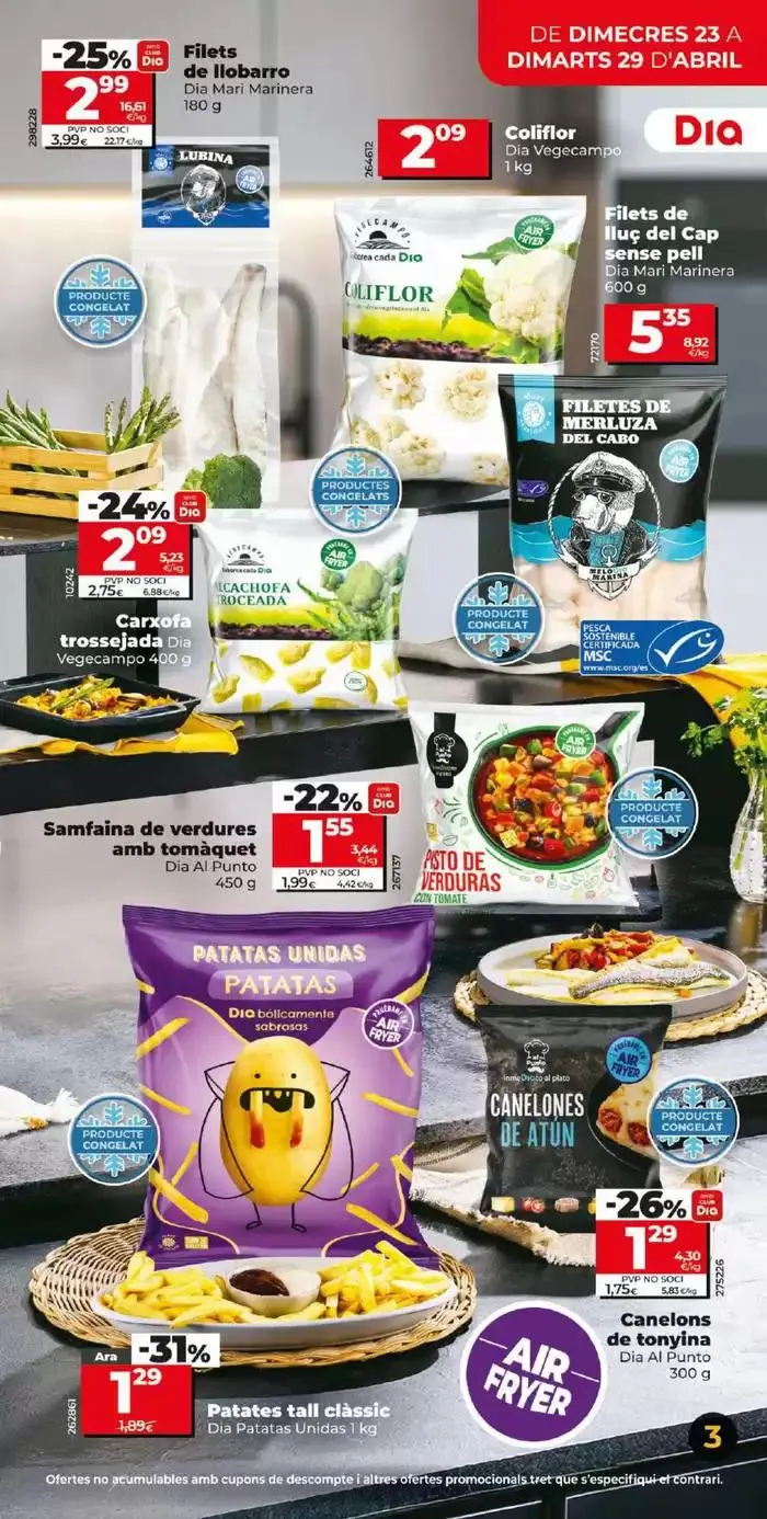 Catálogo de El teu nou Dia del 23/04 al 29/04 23 de abril al 29 de abril 2025 - Página 3