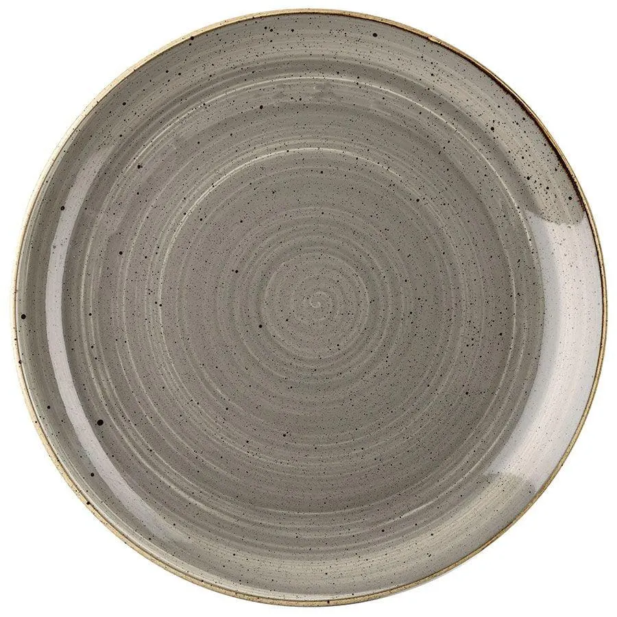 Plato coupe 28,8 cm gris Stonecast Churchill
