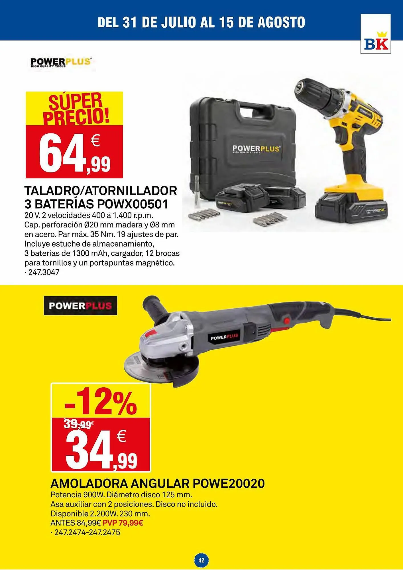 Catálogo de Folleto Bricoking 31 de julio al 3 de agosto 2023 - Página 42