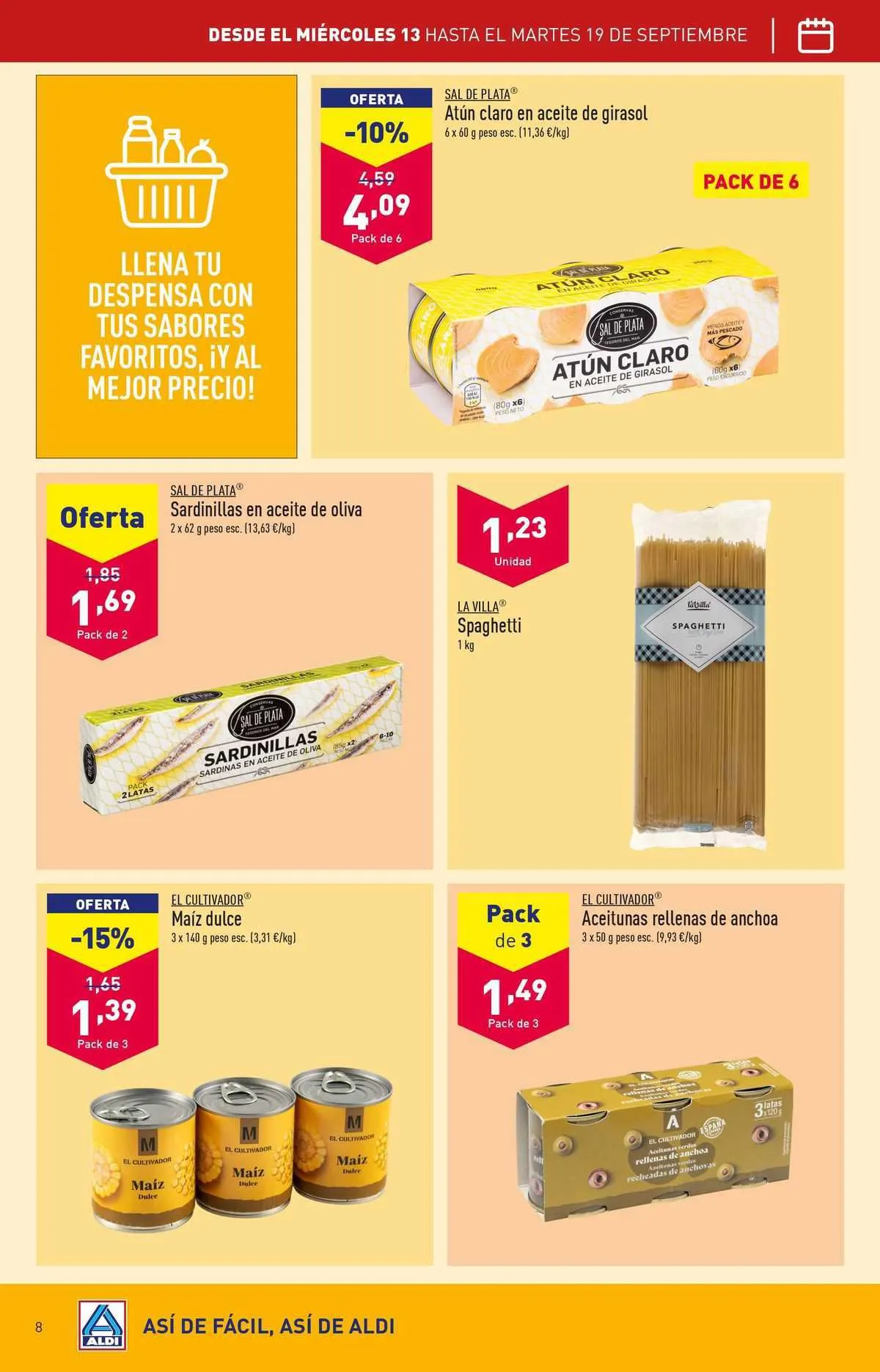 Catálogo de ALDI Folleto 12 de septiembre al 17 de septiembre 2023 - Página 8