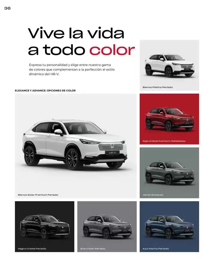 Catálogo de Catálogo HR-V e:HEV 6 de marzo al 30 de junio 2025 - Página 36