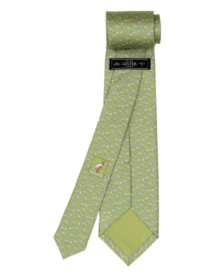 Corbata jirafas Verde/azul