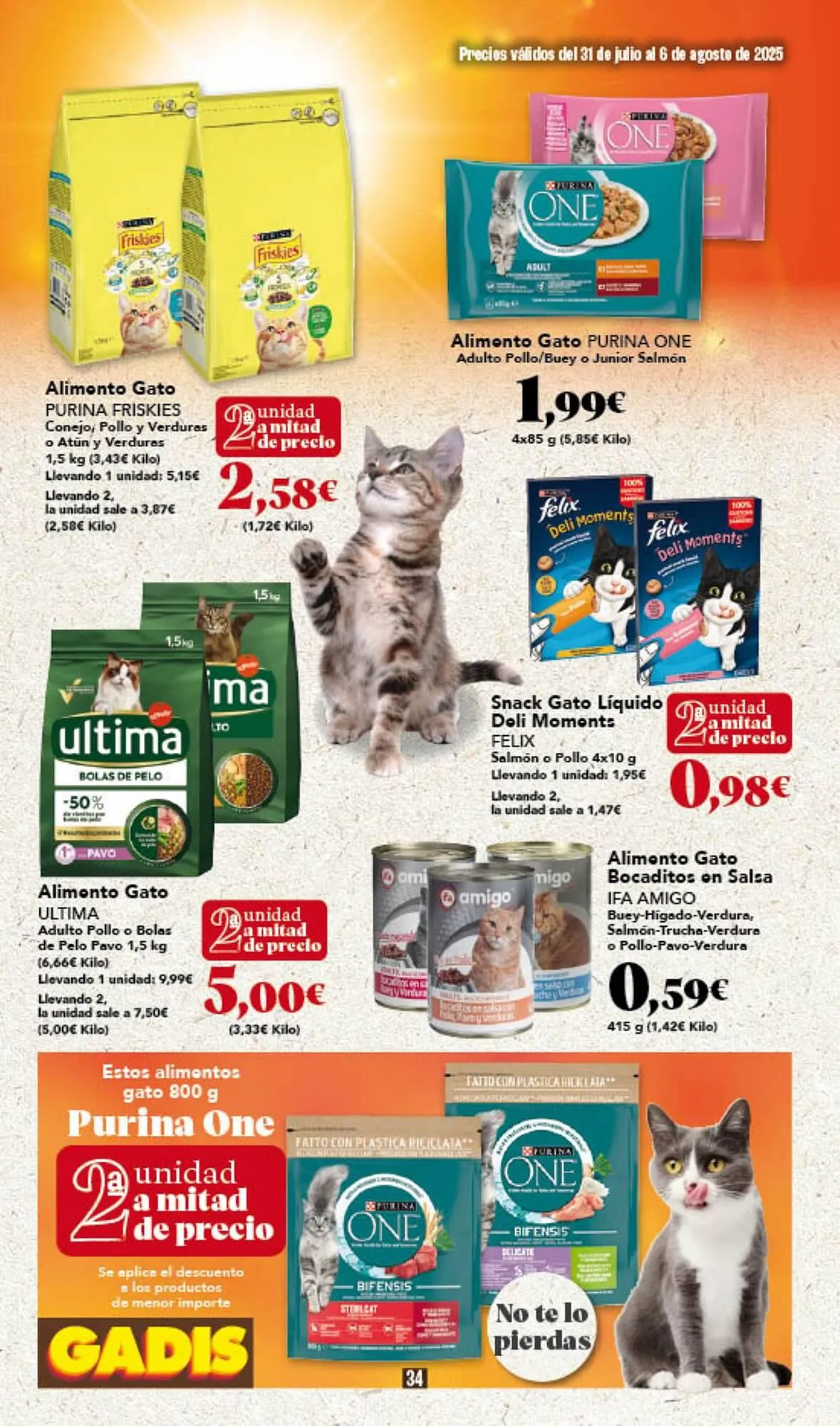 Catálogo de Folleto Gadis 31 de julio al 6 de agosto 2025 - Página 34