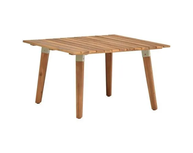 vidaXL mesa de centro de jardín madera maciza de acacia 60x60x36 cm