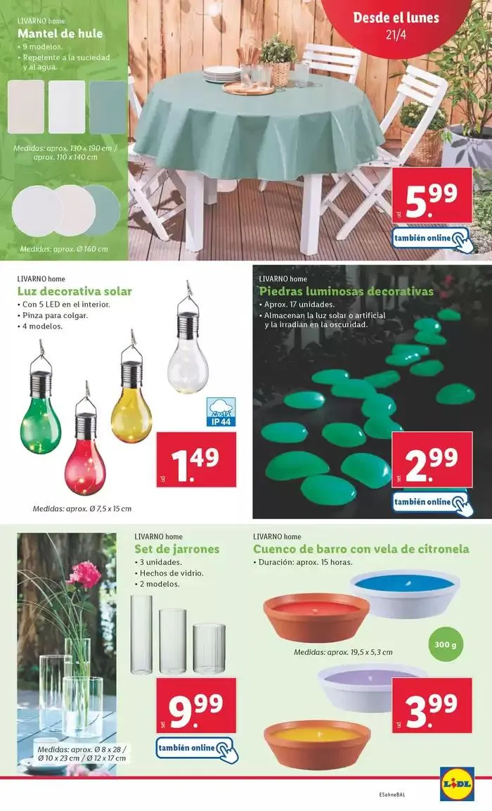 Catálogo de ¡Bazar Lidl! Ofertas válidas del 21/04 al 27/04 21 de abril al 27 de abril 2025 - Página 5