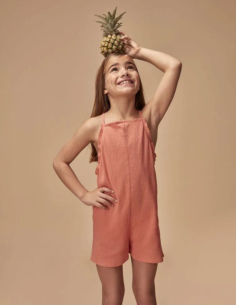 Mono de tirantes rosa