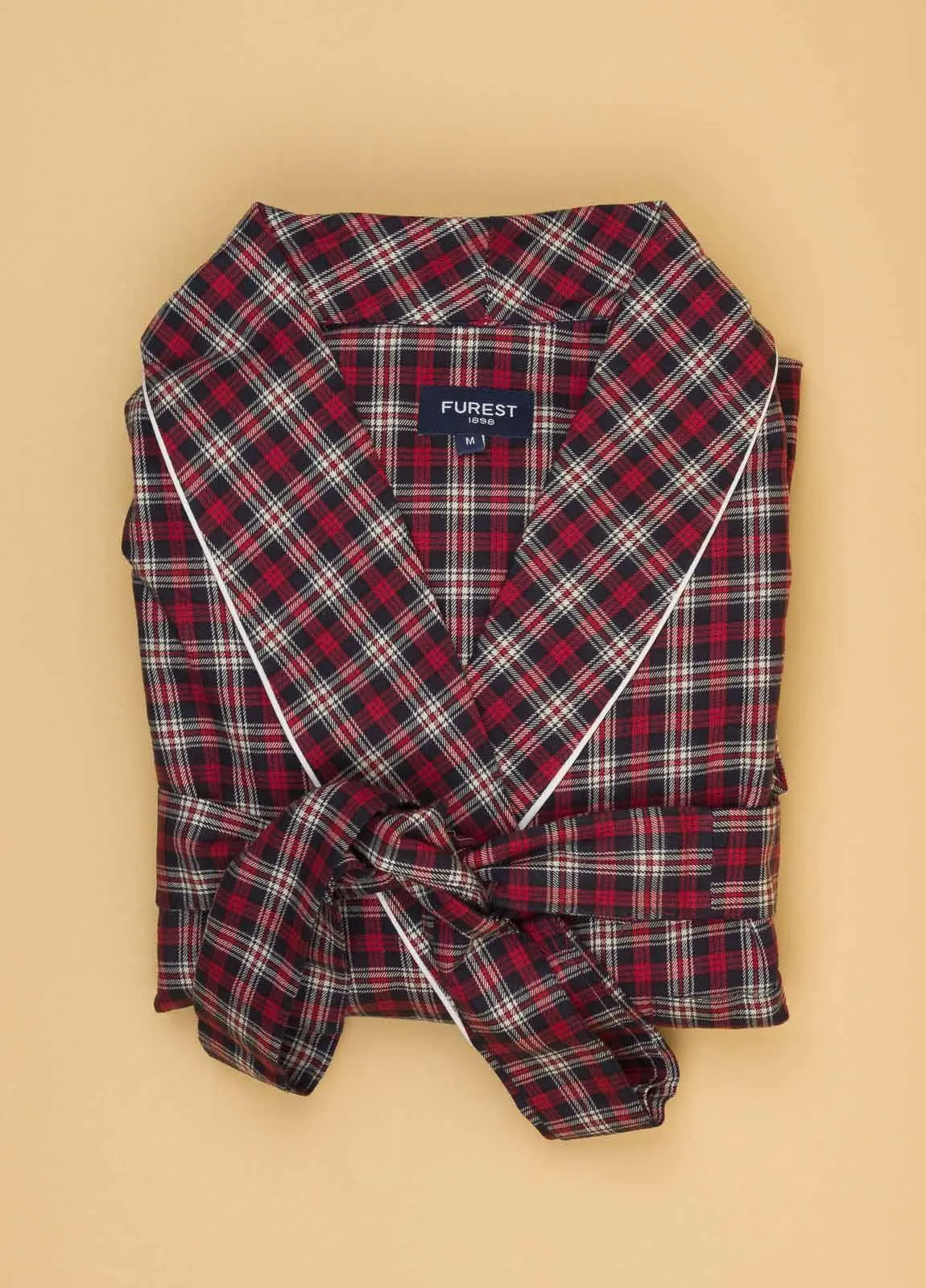 Bata FUREST COLECCION cuadros color rojo