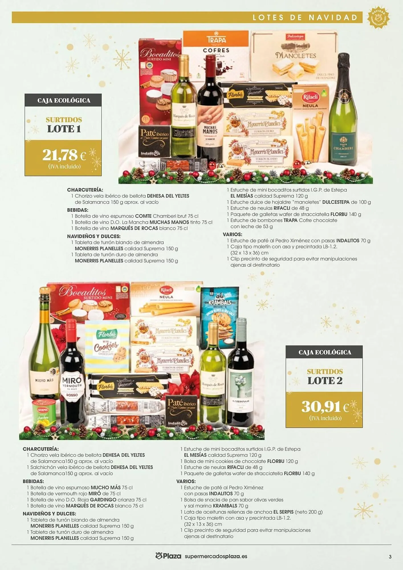 Catálogo de Folleto Supermercados Plaza 20 de octubre al 31 de diciembre 2025 - Página 3